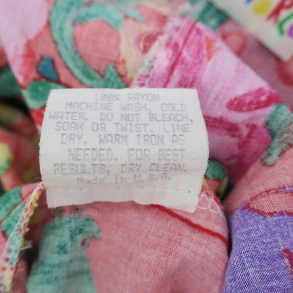 Jams World Red Tropical Floral Dress Sleeveless Pockets Summer Resort Medium - Picture 8 of 9